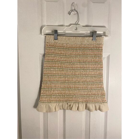 Storia women’s smock floral, striped mini skirt, size small ￼different coloring - Picture 3 of 5